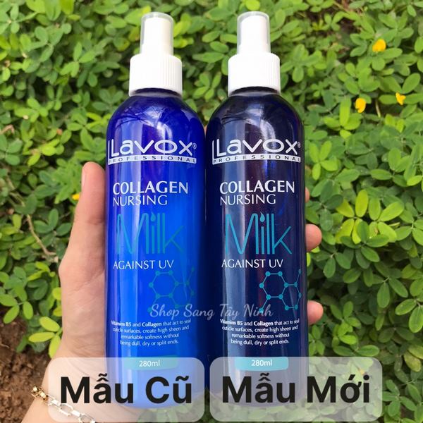 chai xịt dưỡng tóc collagen lavox