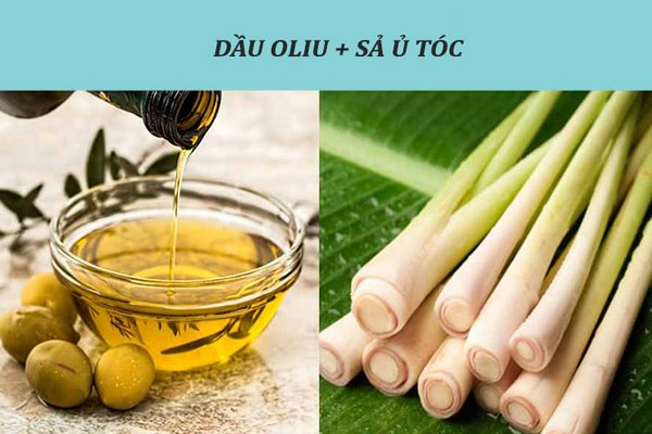 ủ tóc bằng dầu oliu và sả