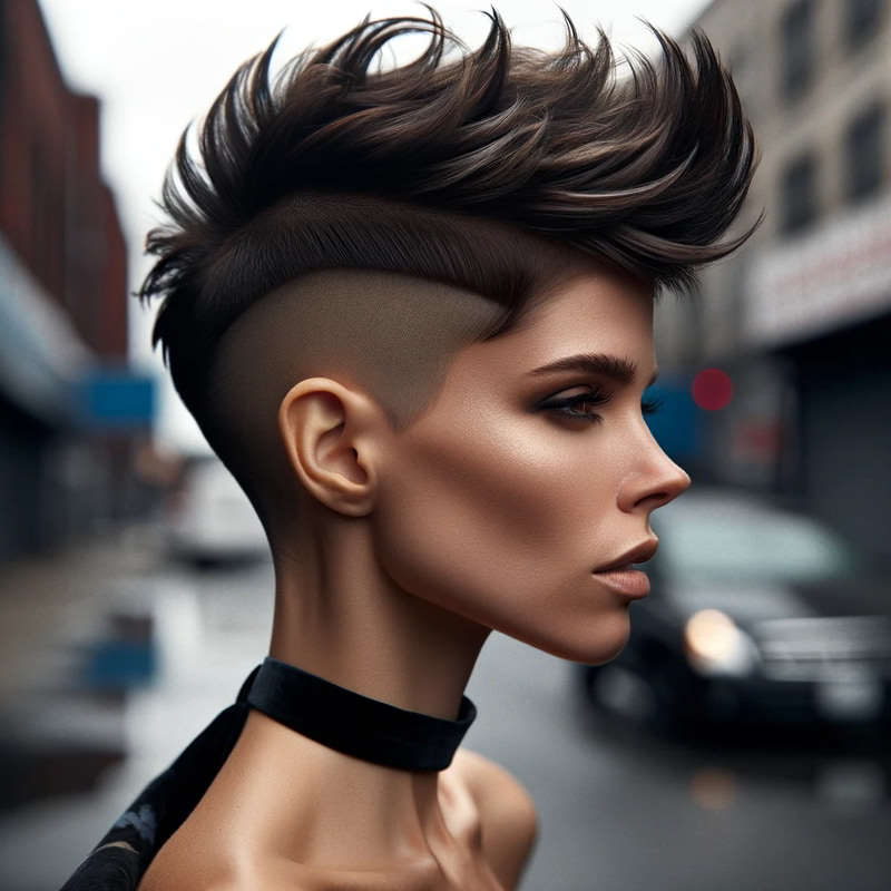 Tóc Pixie Mohawk