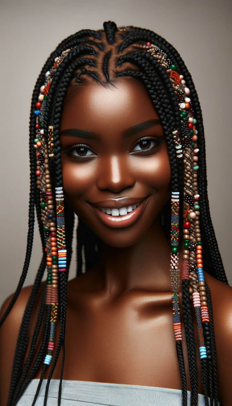 Braids with beads