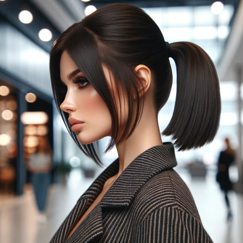 Tóc Đuôi Ngựa Bob (Bob Ponytail)