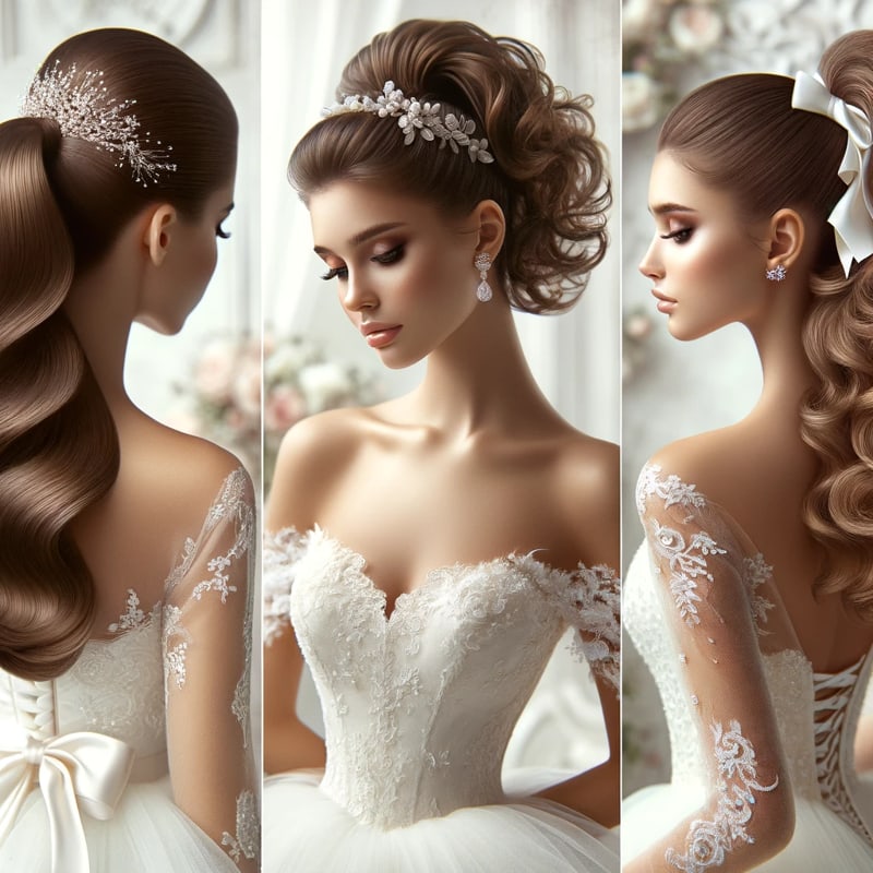 Tóc Đuôi Ngựa cho cô dâu (Wedding Ponytail Hairstyles)