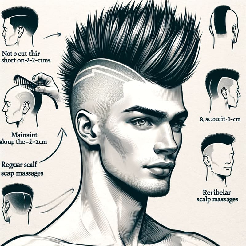 Tóc Mohican dành cho tóc mỏng