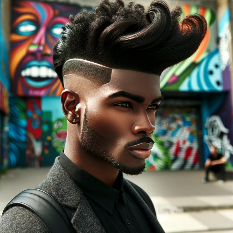 Undercut pha lẫn pompadour