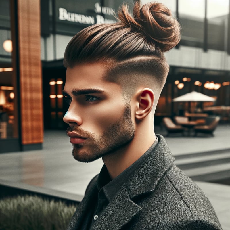 Undercut với kiểu tóc búi