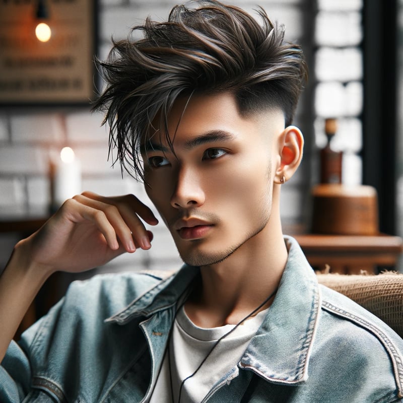 Undercut với mái tóc rối