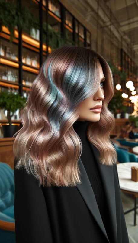 Màu tóc sóng biển đẹp và trendy